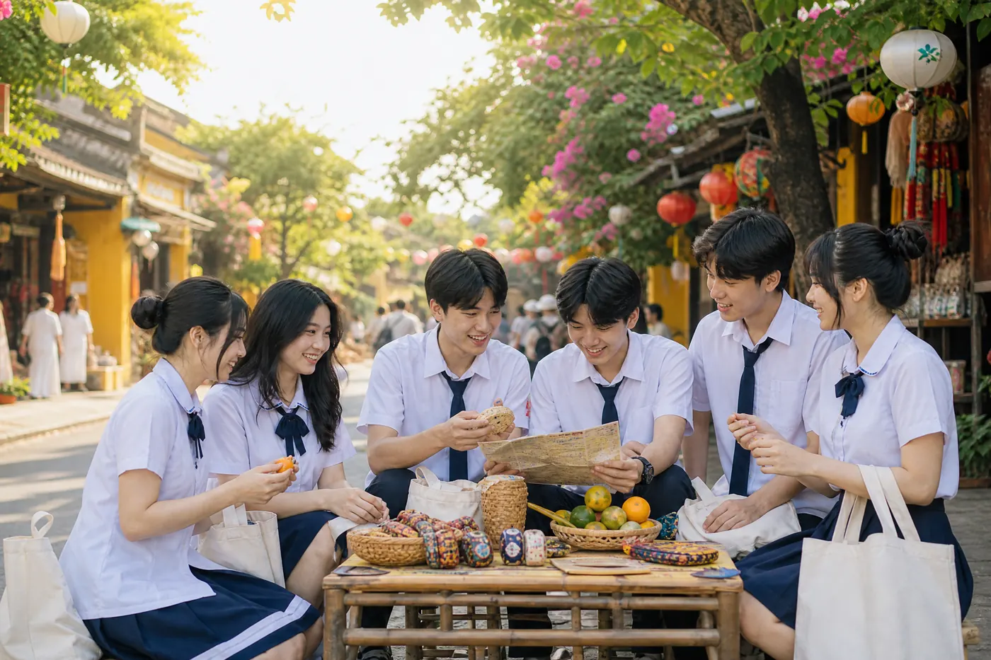 Ảnh bổ trợ Sắc màu phố chợ — Lớp mình rực rỡ