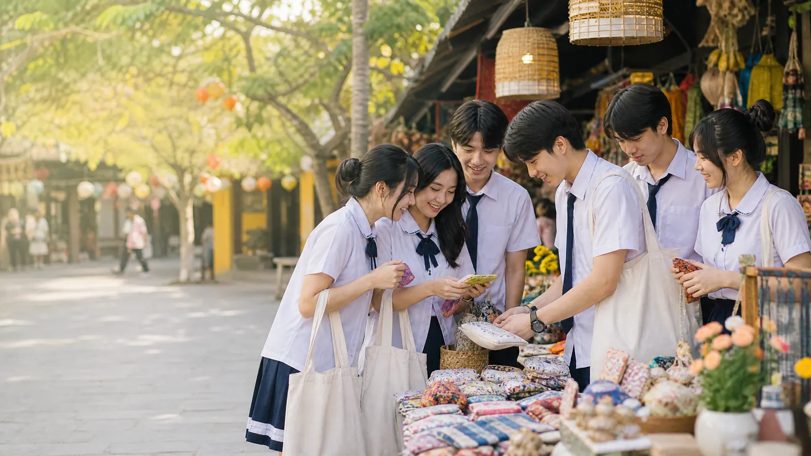 Sắc màu phố chợ — Lớp mình rực rỡ
